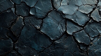 Fototapeta premium Dark cracked stone texture background