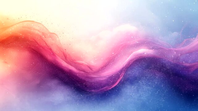 Ethereal flowing mist swirling in soft pastel hues. Seamless looping 4K time-lapse animation video background