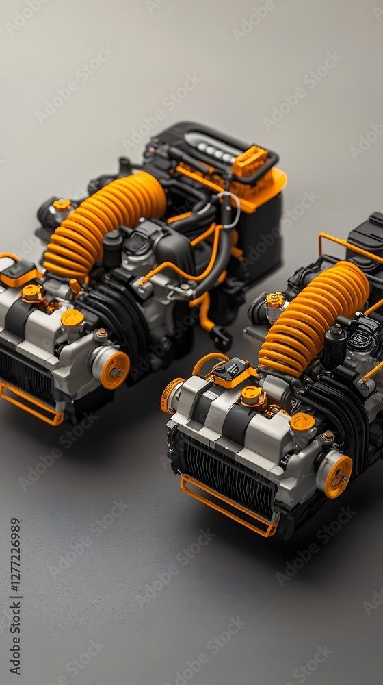 Poster Detailed Comparison of Air Cooled and Liquid Cooled Engine Systems Exploring the Technical Differences and Advantages of Each Cooling Approach for Automotive and Industrial Applications