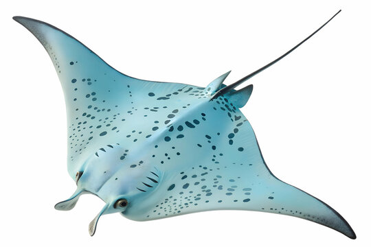 Elegant Mantarraya Spotted Wonder in Marine Tranquility