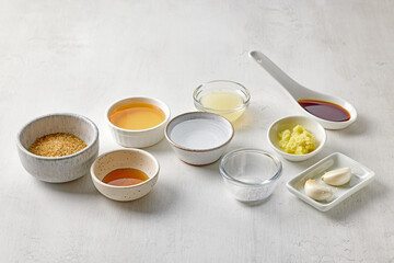 various salad dressing ingredients