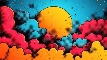 Playful business card template with vibrant colors and comic style fonts isolated on a transparent background for entertainment and gaming industries