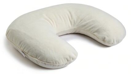 U-shaped Pillow on White Background