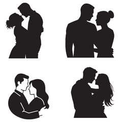 Romantic Couple Silhouettes Perfect for Valentine's Day