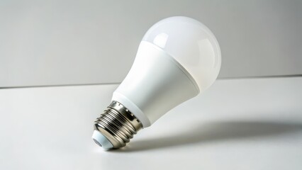 LED Bulb on White Background