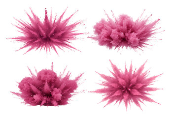 pink glitter set png