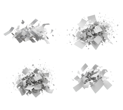 paper explosion set png