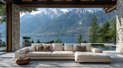 outdoor stone sofa luxury escape high resolution hd picture