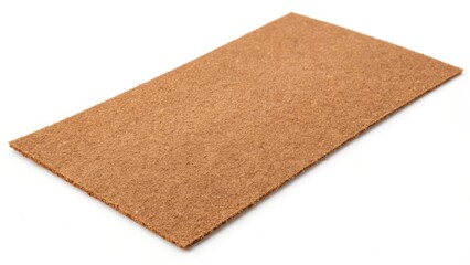 Coir Matting Sample on White Background