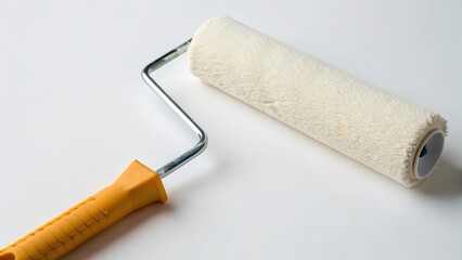 Obraz premium Paint Roller on White Background
