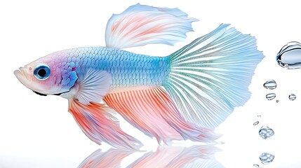 Graceful fish in clear water