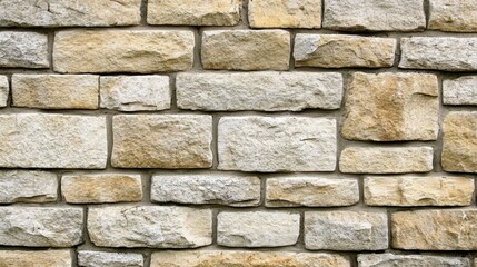 Fototapeta premium Natural Stone Wall Texture in Neutral Tones for Design Projects