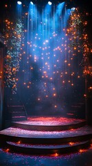 stage lights sparkle during dramatic scene high resolution hd wallpaper