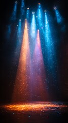 stage lights sparkle in theater scene high resolution hd wallpaper