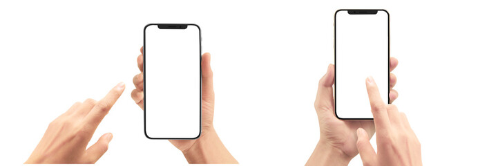Interactive smartphone usage digital engagement modern workspace visual content clean background...