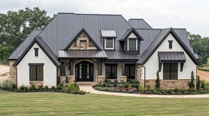 A well-structured home featuring durable beams, high-quality insulation, and a solid roof