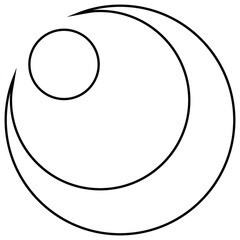 家紋です。陰月に星と言います。