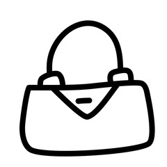Handbag Woman Lineart icon 