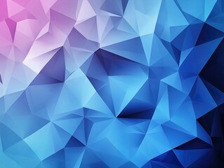 Abstract background with oligomeric geometry, blue gradient palette