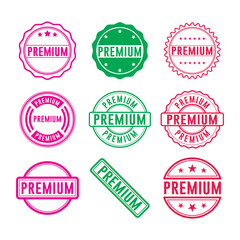 Premium Stamp Graphic design vector element simple and modern, isolated on white background