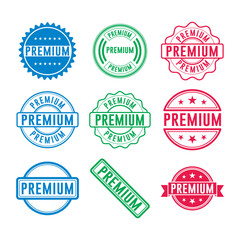 Obraz premium Premium Stamp Graphic design vector element simple and modern, isolated on white background