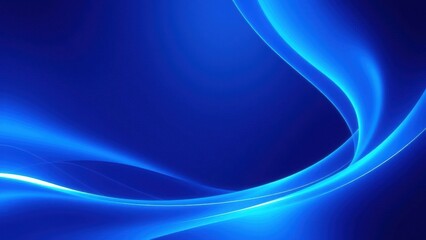 Abstract Blue Wave Background, Smooth Curves - Abstract backgrounds