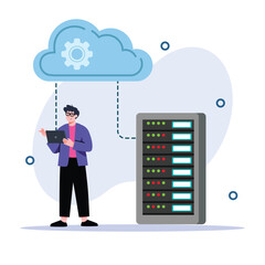 Managing Cloud Server Data with Tablet, Connecting to Network