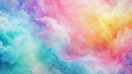 Vibrant Rainbow Gradient Background with Soft Strokes