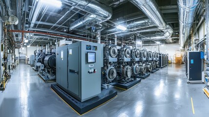 Industrial Laundry Facility with Advanced Machinery and Equipment