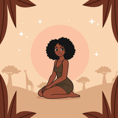 Black african sketch