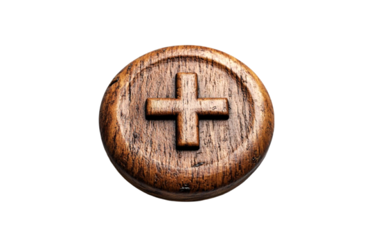 Wooden Cross Symbol Rustic Charm Spiritual Faith Hope