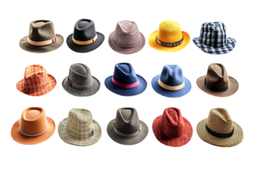 A Colorful Collection of Stylish Hats Fashionable Headwear for Every Taste