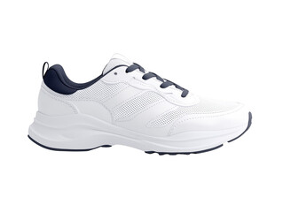 White shoe with bold black and purple sole, perfect blend of style comfort stylish