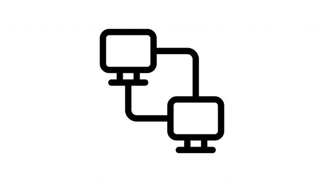 client server animated icon