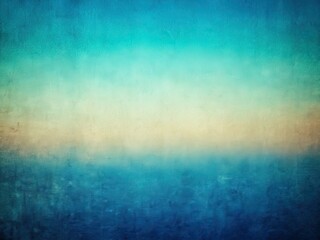 Fototapeta premium Vintage blue gradient, horizontally designed, with a grainy texture for an abstract wallpaper backdrop.