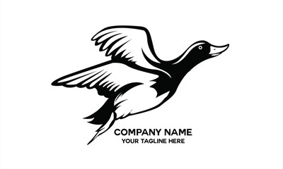 Fototapeta premium flying goose illustration