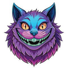 A whimsical illustration of a Cheshire Cat-like fox, its grin prominent, partially fading into invisibility, ethereal and playful.
