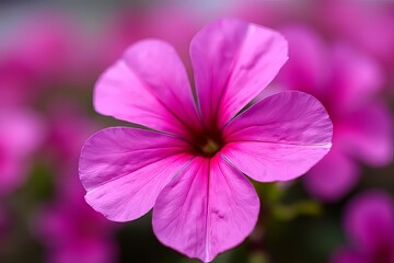 Fototapeta premium Close-up of a Vibrant Pink Flower with Soft Background
