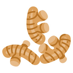 ginger vector icon. Vegetable icon flat style. perfect use for logo, presentation, website, and more. modern icon design color style