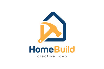 Creative Construction and Hammer Logo Design Template