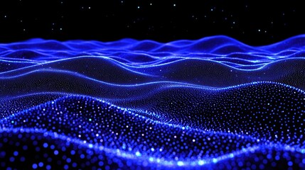 Obraz premium Abstract digital wave pattern