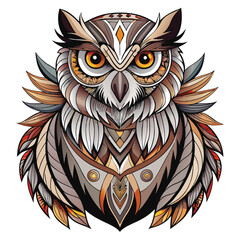 A majestic owl, its feathers morphing into intricate, delicate floral patterns, showcasing a surreal blend of nature and fantasy.