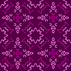  stitch embroidery fabric pattern needlework seamless geometric abstract culture decorative hand drawn tribal asian template printed colorful line artwork black background quilt wallpaper 