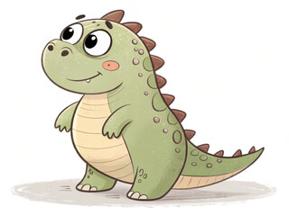 Naklejka premium Vector illustration cute hand drawn cartoon character with isolated on white 