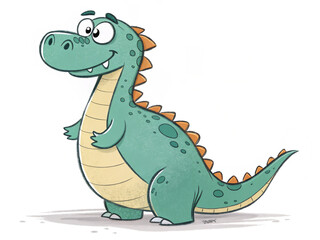 Vector illustration cute hand drawn cartoon character with isolated on white
