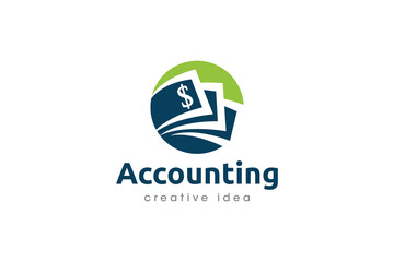 Creative Accounting Logo Design Template