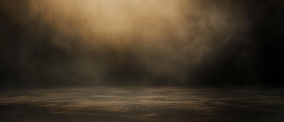 Charcoal black background with fine-grain texture and diffused golden stage light