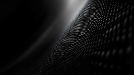 Sleek black background with woven texture and cool-toned light beam