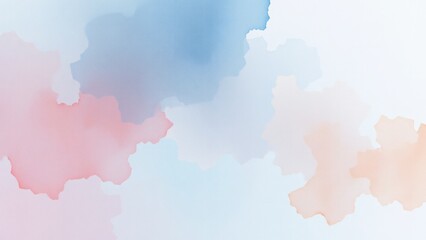 Obraz premium Pastel Watercolor Abstract Background - Pastel colors