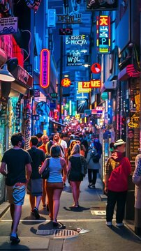 Vibrant Melbourne Laneway at Night: A City's Electric Heartbeat